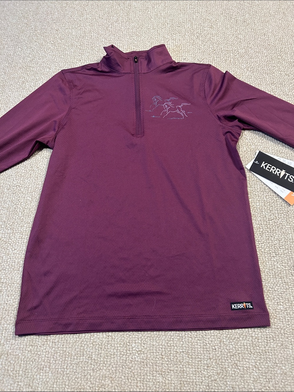 NWT Kerrits kids easy stride ice fil long sleeve shirt